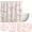 style 3, variant on 4 Pcs Bow Shower Curtain Set, Cute Bathroom Shower Curtain with 12 Rings, Bow Aesthetic Bathroom Set with Bath Mat Toilet Lid Cover and U Rug