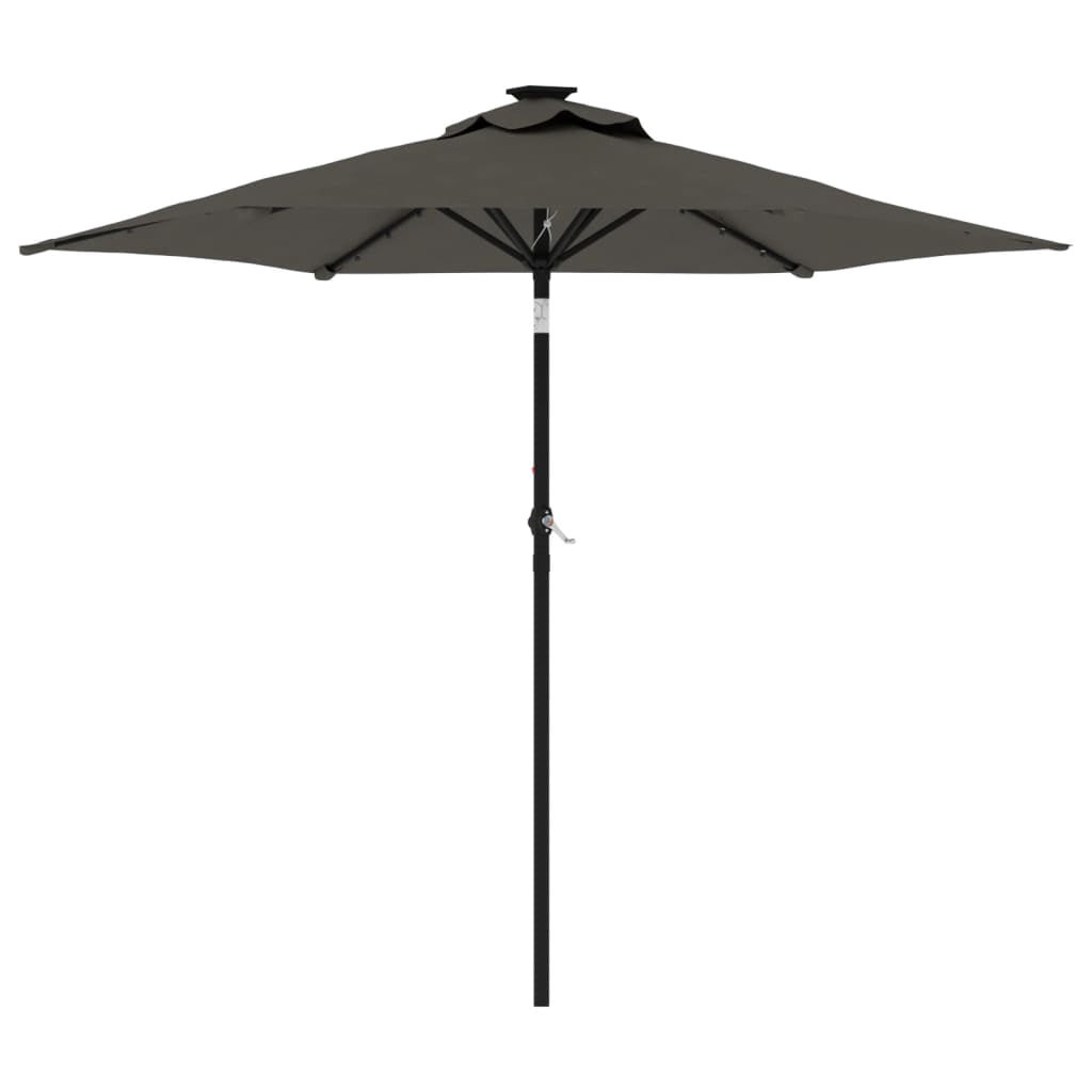 vidaXL Garden Parasol with Steel Pole Umbrella Sunshade Outdoor Patio Beach