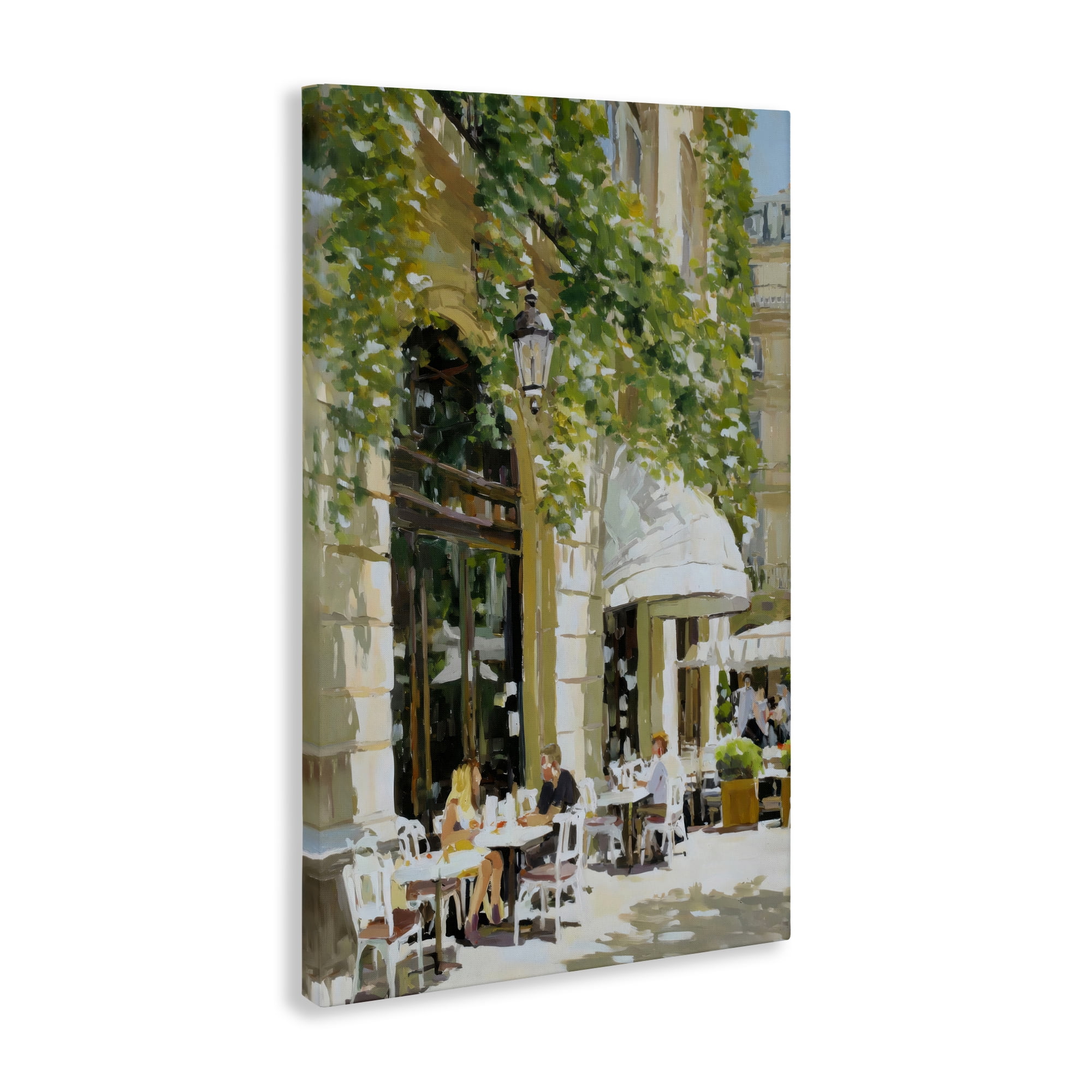 Stupell Industries Sunny Day Cafe Terrace Canvas Wall Art, design by Petal Prints Design