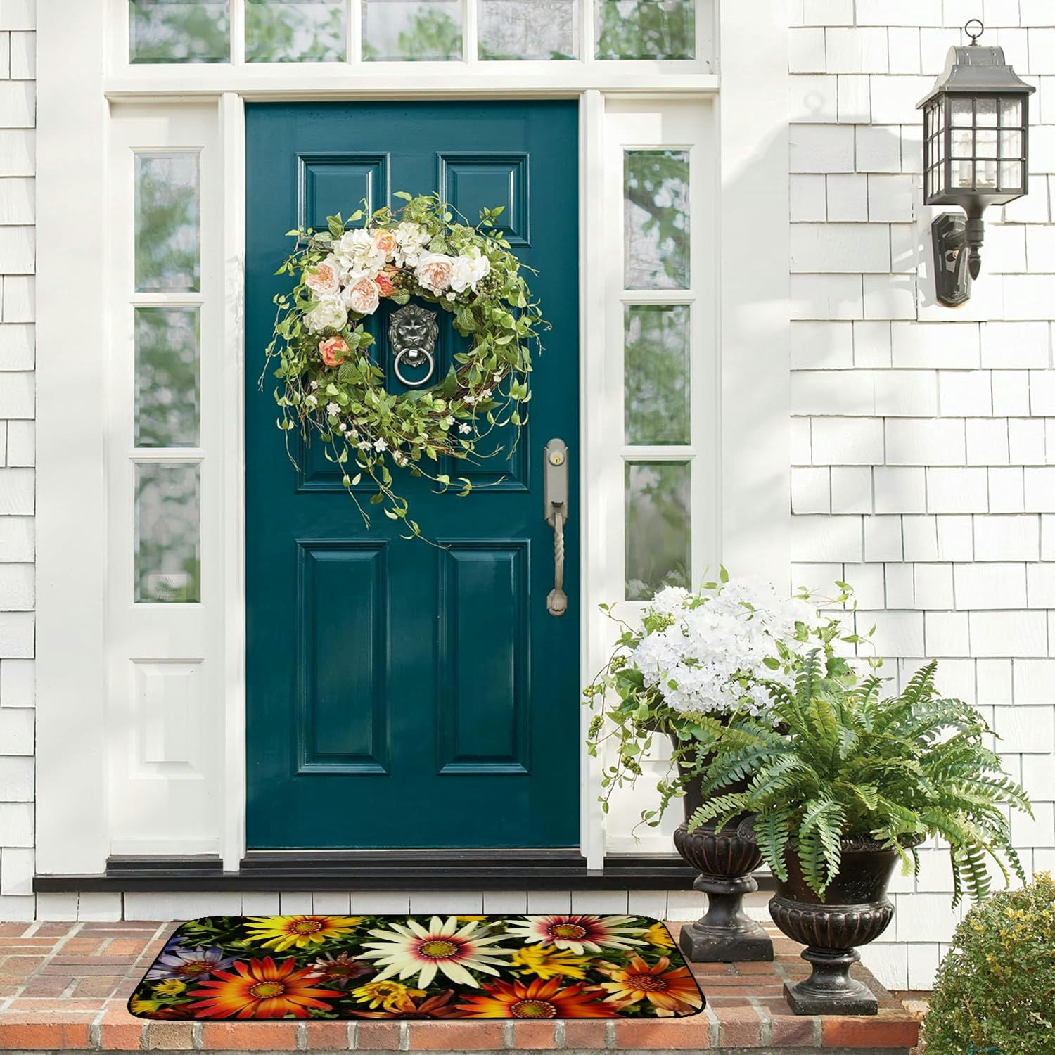 Heduofu Decorative Door Mat, Door Mat with Non-Slip Rubber Backing, Easy Cleaning, Traps Dirt, Rug for Entry, Patio, Garage 19.68*47.24 in