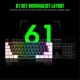 thumbnail image 4 of USB Wired Keyboard for Laptop Office Business Desktop Home 61Keys RGB Backlit Computer/MAC Game Keyb, 4 of 5