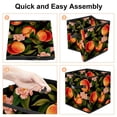 thumbnail image 4 of Peach Foldable Clothes Storage Organizer Bins with Handle, 10.8"x10.5"x10.6", Large Capacity, 4 of 6