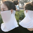 thumbnail image 3 of Soumake Women Floral Soft Chiffon Anti Dust Sun Protection Face Cover Neck Gaiter Scarf Fashion, 3 of 8