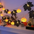 thumbnail image 2 of C Led Dark Simulation Maple Leaf Light String Pumpkin Decorative Halloween Outdoor Indoor Festival Party Decoration Waterproof Flexible String Lights For Home Garden 236.22X1.77X1.77 Inche, 2 of 6