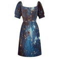 thumbnail image 5 of Blue Nebula Stars Space Sleeveless Dress clothes for woman summer outfits for women 2024 dress summer Dress for girls, 5 of 6