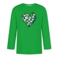 thumbnail image 3 of Ceisia Men's St. Patrick's Day 3/4 Sleeve T-Shirts, Relaxed Fit Crew Neck Shamrock Heart Graphic Tees Gifts, 3 of 4