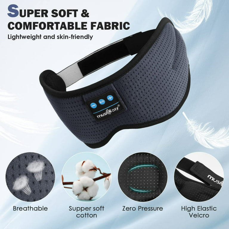  MUSICOZY Sleep Headphones Bluetooth 5.2 Headband