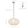 thumbnail image 5 of Henn&Hart Translucent Polyester White Saucer Pendant, 5 of 5
