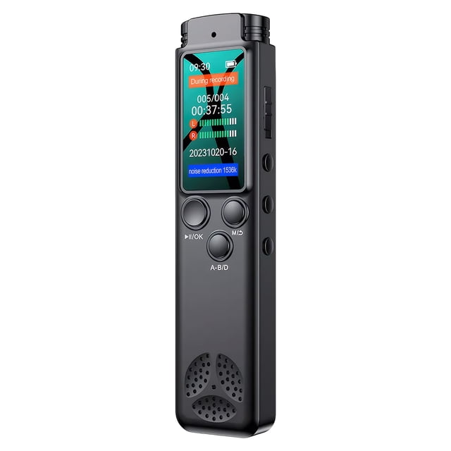 Cateissary Grabadora de audio clara Construcción de aleación de zinc Soporte de expansión de memoria Reducción de ruido Voz Teléfono y Comunicación