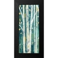 thumbnail image 2 of Purinton, Julia 10x18 Black Modern Framed Museum Art Print Titled - Birches in Spring Panel I, 2 of 5