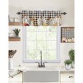 thumbnail image 2 of Fall Valance for Windows Autumn Pumpkin Curtains Valances Harvest Thanksgiving Rod Pocket Valance Window Treatments Maple Leaves Short Curtains for Kitchen Living Room Bedroom Window 1 Panel 54x18, 2 of 6