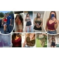 thumbnail image 3 of Sherrylily Women Casual Lace Crochet Spaghetti Strap Cami Crop Top Camisole Fashion Vest, 3 of 4