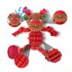 thumbnail image 2 of Juguete masticable navideño de Papá Noel o alce para perros masticadores agresivos Juguete de peluche para entrenamiento Juguete interactivo para limpiar los dientes, 2 of 8