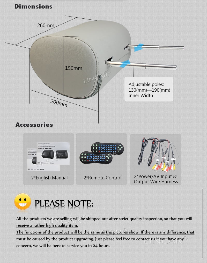 two pairs of 7 inch car headrest cd dvd player meige color lcd screen monitor car seat headrest support usb sd ir fm transmitter auto entertainment Headrest Dvd Player Wiring Diagram cross connecting two headrest dvd