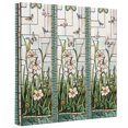thumbnail image 2 of Ships Next Day Canvas Wall Art 8"x8", Teal Spring Floral Wood Framed Canvas Print Painting, Summer Butterfly Farmhouse Ready to Hang Small Picture Wall Decor for Home Bathroom Nursery Kitchen, 2 of 9