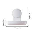 thumbnail image 3 of TIMIFIS Soap Boxes, Double Layered Suction Cup Soap Box without Punching No Water Accumulation in Bathroom Good-Looking Wall Mounted Drainage Rack Household Plastic Apartment Essentials, 3 of 3