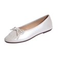 thumbnail image 2 of Women Tassel Bow Ballet Flats, Round Toe Slip‑On Soft Ballerina Shoes, Lightweight Flat Dress Shoes for Party Wedding Office, 2 of 9