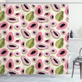 thumbnail image 1 of Ambesonne Papaya Shower Curtain, Tropical Halved Fruit Art, 69"Wx84"L, Multicolor, 1 of 2
