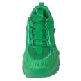 thumbnail image 4 of Berness Women Chunky Platform Sneakers Lace Up Fashion Trainers Thick Sole Casual Walking Light Weight Shoes Blair02 Green 11, 4 of 6