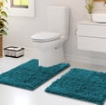 thumbnail image 2 of Alfombras de baño Hearth & Harbor Chenille, 43 x 61 cm, 51 x 61 cm, color verde azulado, 2 of 9