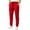 Red, variant on Mgmyaa Men's Loose Fit Sport Sweatpants Solid Color Drawstring Elastic Waist Cargo Trousers with Deep Side Pockets Gym Running Casual Lounge Pants
