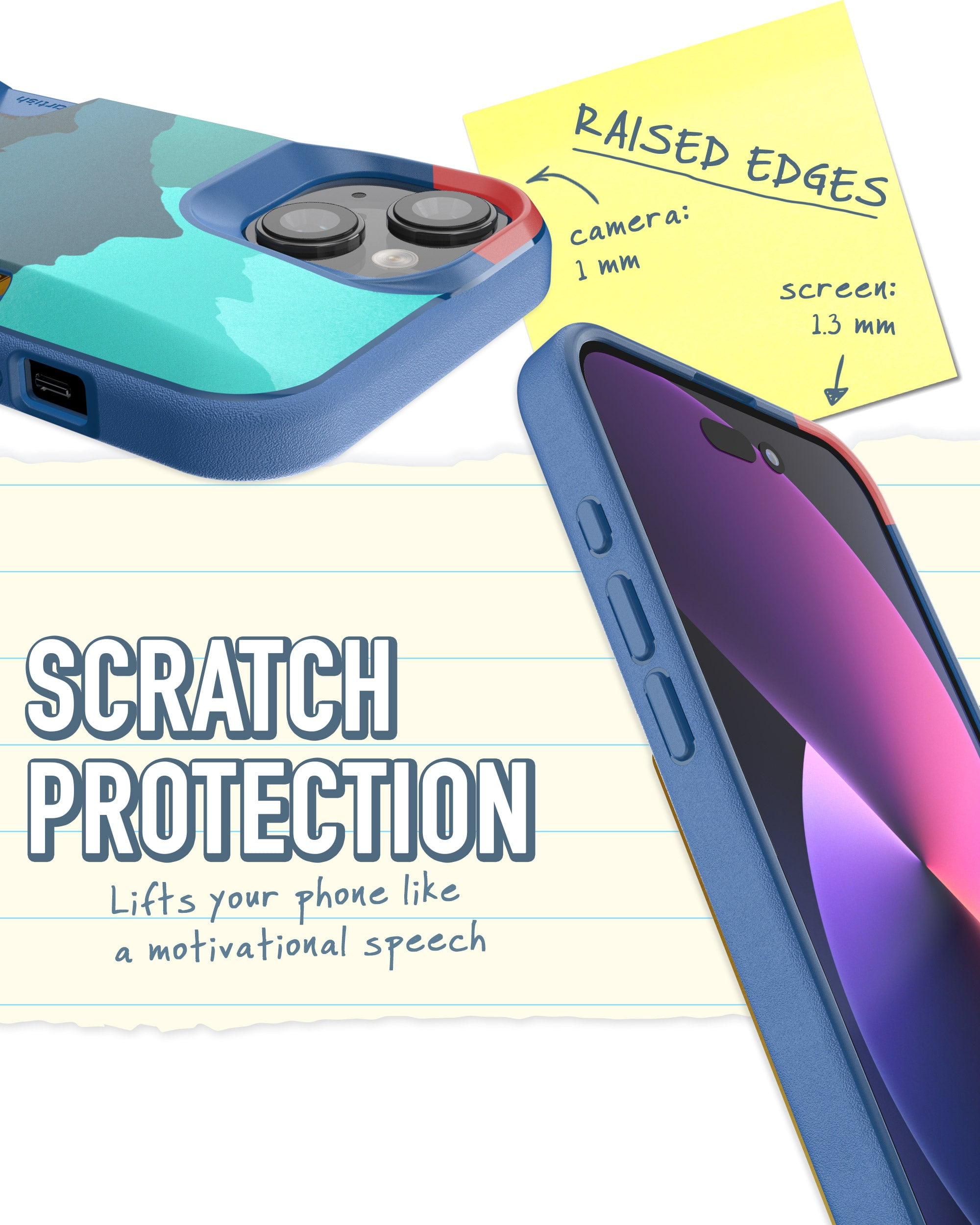 Smartish iPhone 15 Wallet Case - Wallet Slayer Vol. 1 [Slim + Protective] Credit Card Holder - Moving Mountains
