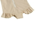 thumbnail image 4 of PENGXIANG Baby Girls Long Sleeve Swimsuit Ruffle Zipper Rash Guard Swimwears, 4 of 5