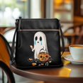 thumbnail image 3 of HELLHERO Ghost Pumpkin Crying Women's Shoulder Bag Shoulder Purse for Women, Waterproof Durable Purse Satchel Adjustable Strap for Work Leisure Time, 3 of 7