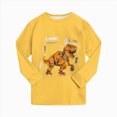 thumbnail image 4 of TOWED22 Little Boys Pajamas for Toddler Clothes Set Train Long Sleeve Cotton 2 Piece Kids Pjs Fall Winter Sleepwear 6-12 Months 12-24 Months 2t 3t 4t 5t 6t 7t 8t 9t Children,Yellow,4-5 Y, 4 of 7