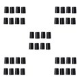 thumbnail image 1 of ZheElen 8 Pieces Wire Shelf Lock Clips Assortment Shelving Sleeves Accessories Black 5Set, 1 of 6