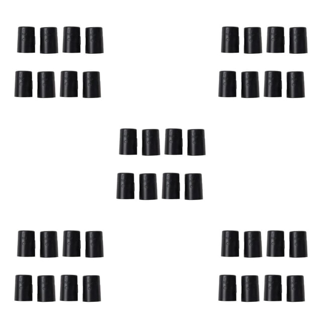 ZheElen 8 Pieces Wire Shelf Lock Clips Assortment Shelving Sleeves Accessories Black 5Set