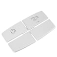 thumbnail image 1 of Pegatina botón para Mercedes, cubierta interruptor aleación aluminio, decoración botón coche, pegatina interruptor ajuste, ajuste botón plateado para Mercedes Benz, accesorio coche LHCER Descripción de la referencia, 1 of 8