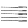 thumbnail image 2 of brocas para martillo rotatorio de 160 mm de longitud, 2 flautas, autocentrantes, con punta de carburo, para ladrillo, piedra y hormigón, 6 mm/0,24 pulgadas., 2 of 14