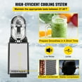 thumbnail image 6 of BENTISM Commercial Slushy Machine,3L Margarita Machine, Single Bowl Stainless Steel Frozen Drink Slush Machine,Black, 6 of 10