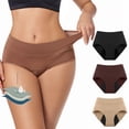 thumbnail image 2 of Ropa interior para mujeres con flujo abundante, alta absorción, a prueba de fugas, bragas menstruales posparto para damas., 2 of 8