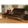 thumbnail image 2 of Kodiak Furniture Tucson Queen Futon with Faux Leather Mattress in Java Brown, 2 of 3