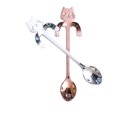 thumbnail image 4 of Bearachild Cute Cat Design Cat Cuchara de café Cuchara de acero inoxidable Cucharadita de mango largo Cuchara de helado Juegos de servir café y té 4 Bearachild JJ15996-04, 4 of 6