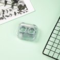 thumbnail image 1 of Transparent Tweezers Suction Stick Container Set Portable Contact Lens Box for Women Travel Contact Lenses Case, 2 Pcs, Green, 1 of 4