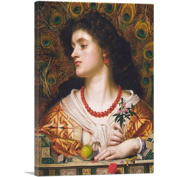 ARTCANVAS Vivien 1863 Canvas Art Print by Frederick Sandys - Size: 40" x 26" (0.75" Deep)