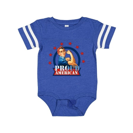 

Inktastic Rosie Riveter Proud American Gift Baby Girl Bodysuit