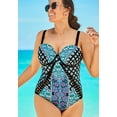 thumbnail image 5 of Swimsuits for All Women's Macrame Underwire One Piece Swimsuit, 5 of 6