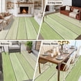 thumbnail image 5 of Non-Slip Rug Pad Rugs Farmhouse Sage Green Wood Board Rectangle Area Rugs 5x7Ft Soft Carpet Pads for Living Room Kids Room, Country Gradient Wooden, 5 of 9