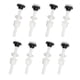 thumbnail image 1 of Toilet Tank Bolts and Seals Kit 8-Pack M10 Plastic Toilet Repair Hardware, Leak-Proof Bathroom Replacement Parts, 1 of 5