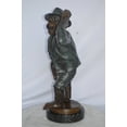thumbnail image 4 of Nifao Monkey in Suit bronze statue – Home Decor Sculpture, 16"L x 10"W x 27"H, 4 of 10