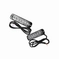 thumbnail image 4 of 2 luces estroboscópicas de advertencia de emergencia para coche y camión, 12 V, 6 LED, color ámbar, 4 of 15