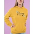 thumbnail image 2 of Beauty Lettering With Daisy  Hoodie Women -Image by Shutterstock, Female Small, 2 of 4