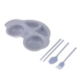 thumbnail image 2 of Kits de Vajils de Almuerzo Baoblaze 4 Pedazos con Cubiertos azul, 2 of 8