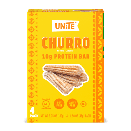 Unite Food High-Protein Bar, Churro Flavor, 4 Ct, 1.58 oz.