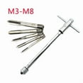 thumbnail image 6 of Long Adjustable T-Handle Ratchet Wrench with 5 M3-M8 3mm-8mm Thread, 6 of 6