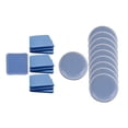 thumbnail image 1 of 20 protectores de suelo para muebles con Almohadilla deslizante resistente azul 30mm y 25x25mm Sunnimix, 1 of 8